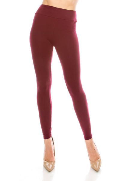 Picture of 3" High Waistband Yoga Pants - SOLID COLOR / ONE SIZE
